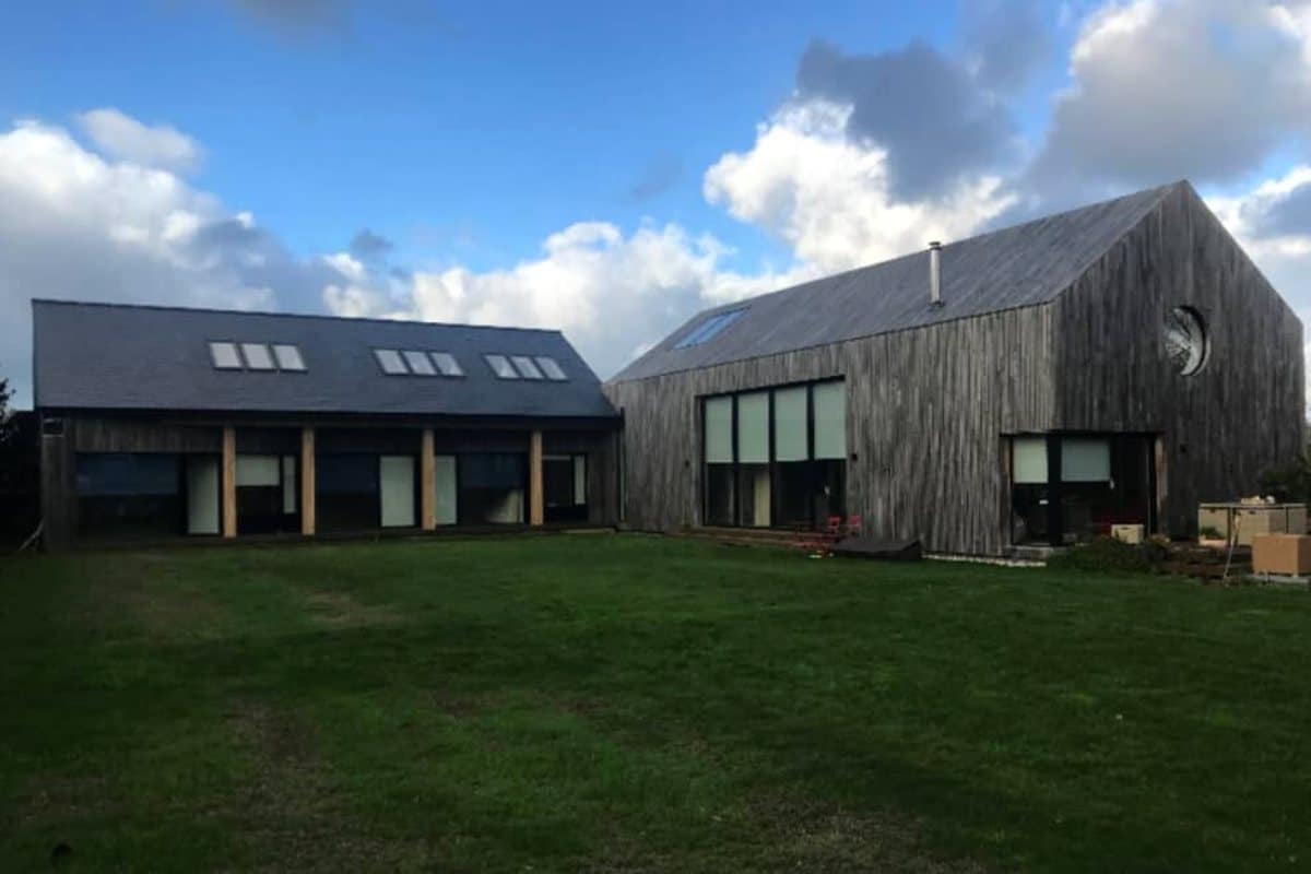Vale, Guernsey: two rooms and two bathrooms on a converted farm building, after