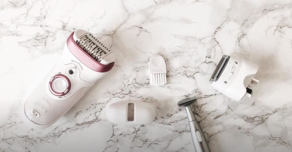 Épilateur Braun silk epil 9 990 skinspa et ses accessoires