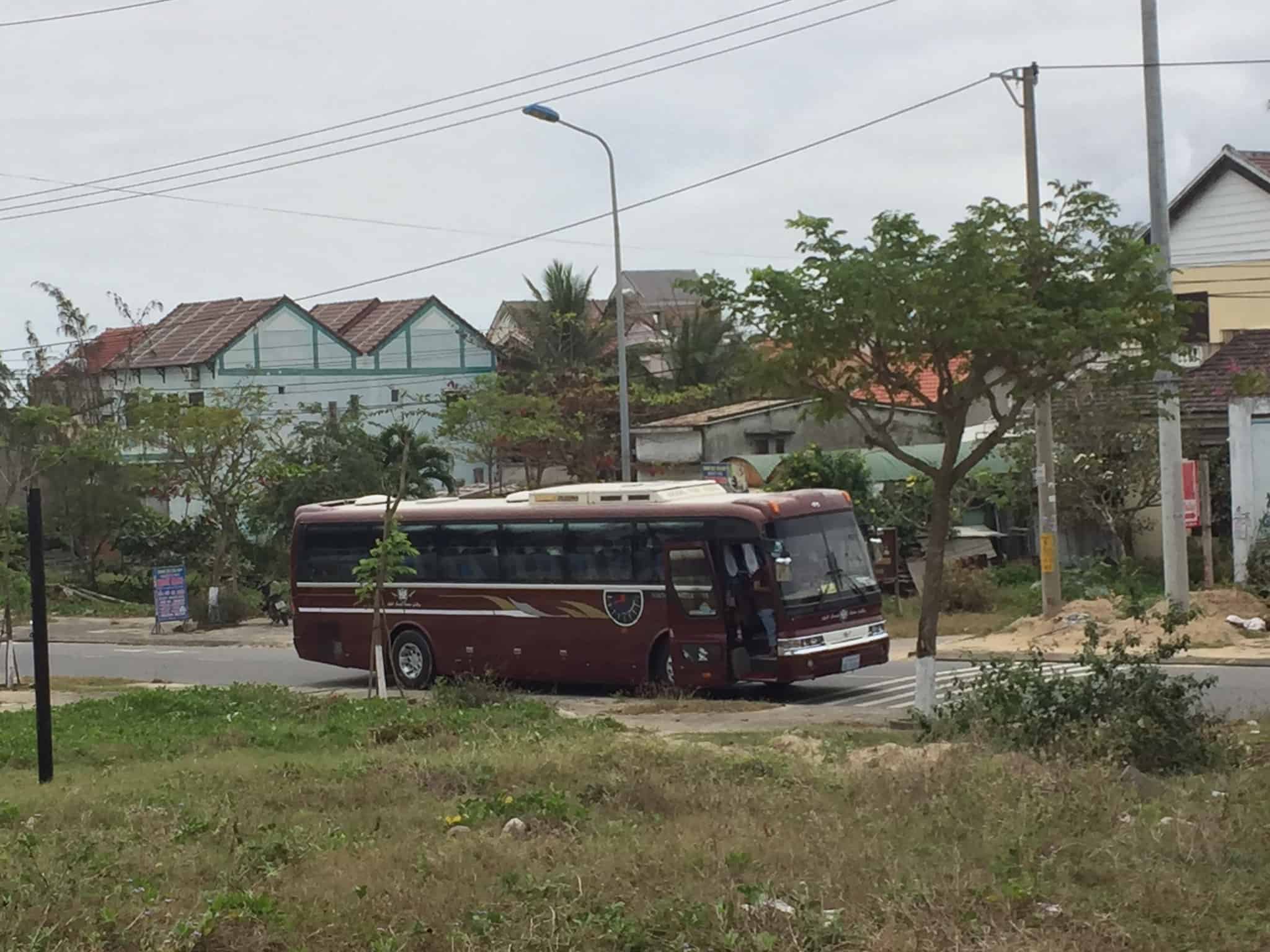 Den første lange travetur ved Hoi An Beach...