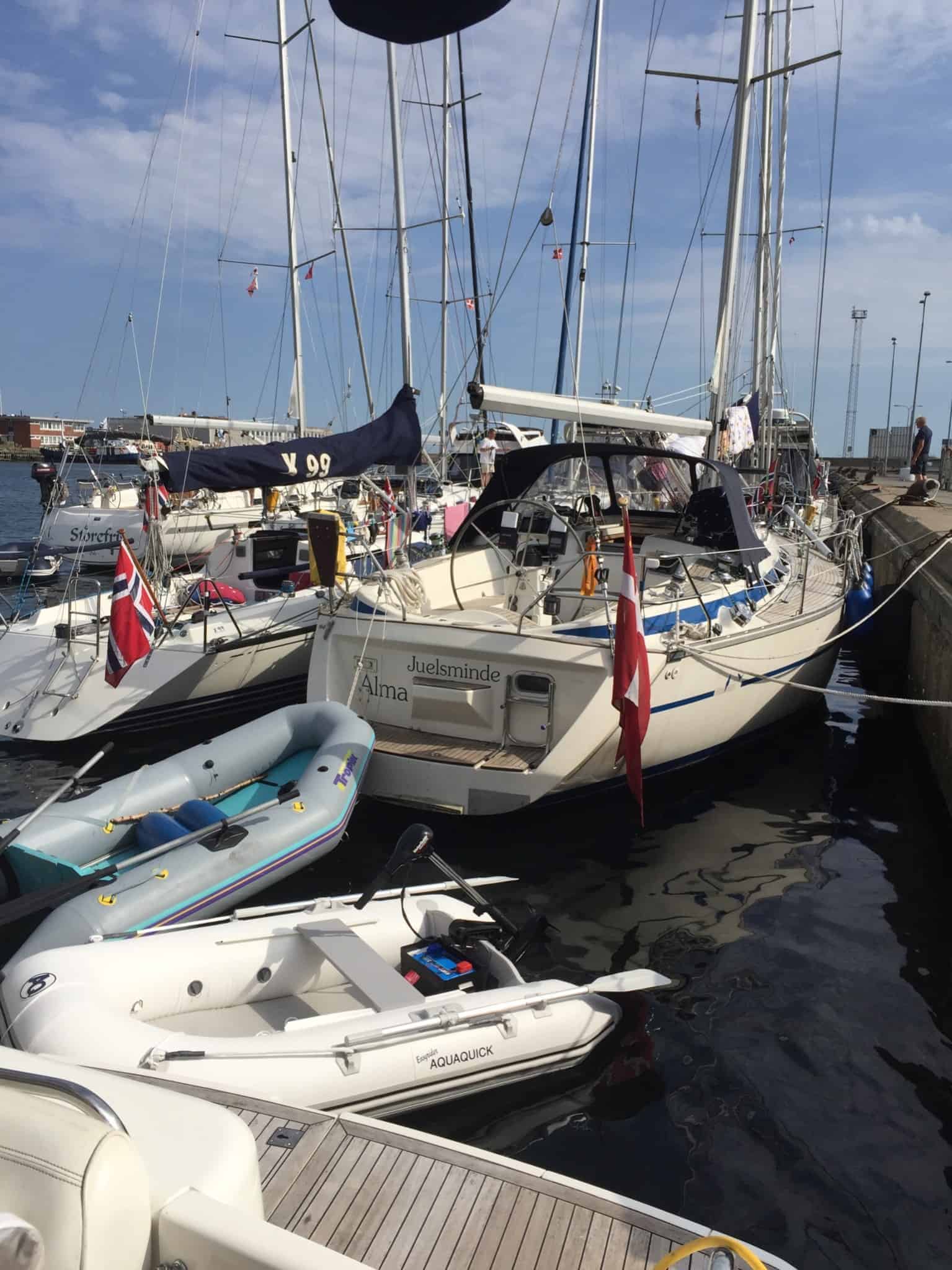 Kæmperos her fra Susie's besætning til Skagen Havn