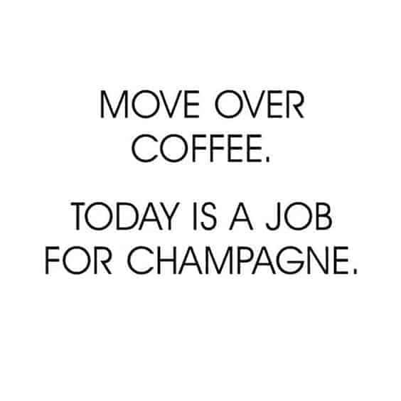 Dagen efter søndag - champagne dag!
