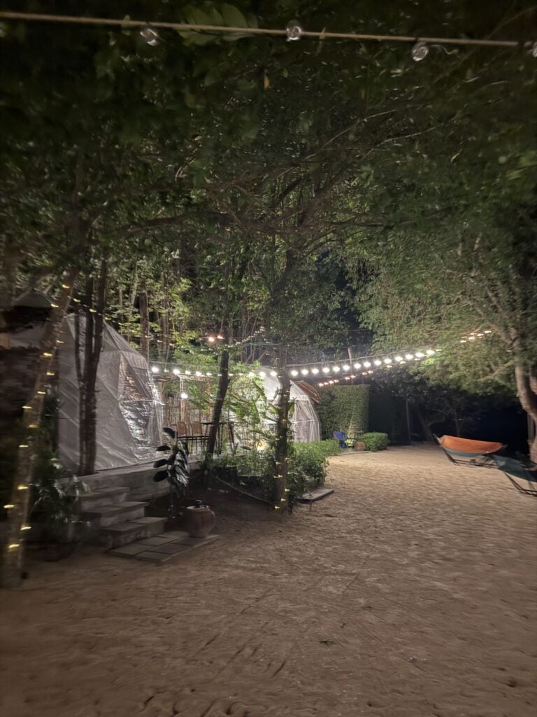 touch glamping Koh Yao noi aftenstemning
