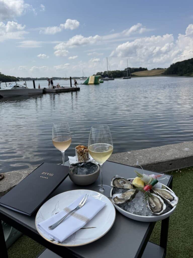 Lunch drinks lounge area Dyvig