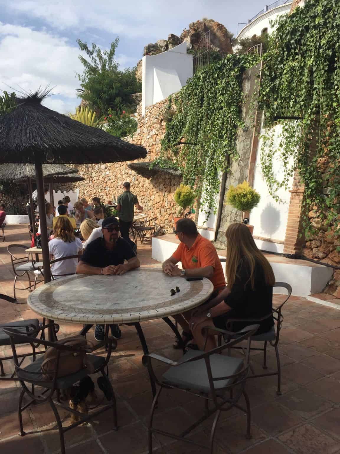 Sidste frokost med vennerne - i Frigiliana
