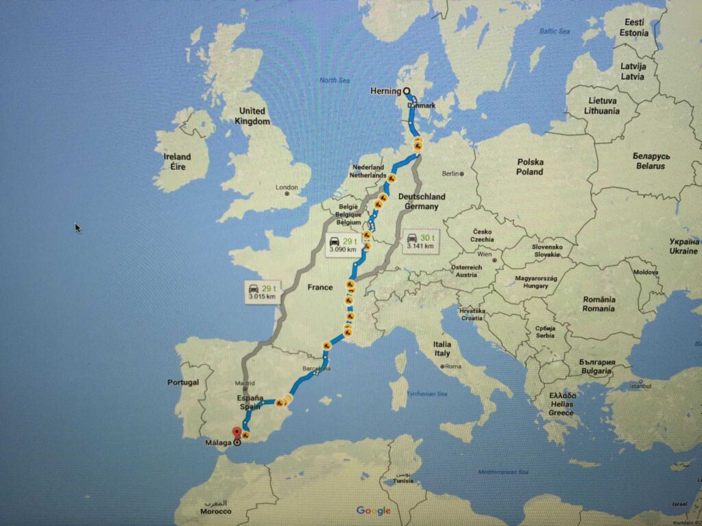 Road-trip til Malaga - vi er snart på vej...