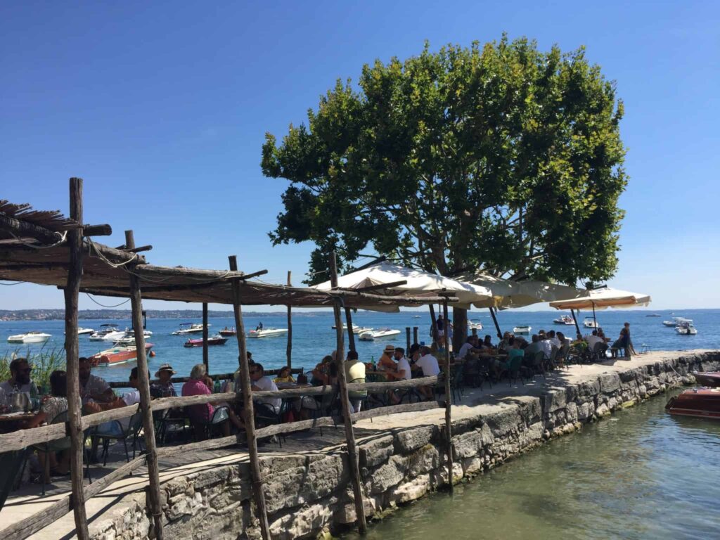 Frokost i Punta di San Vigilio - cool oplevelse