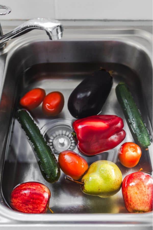 how to clean produce with vinegar