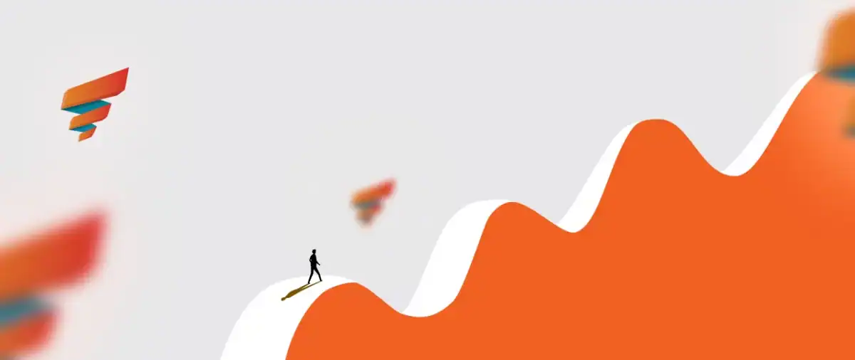 Illustration of a business leader navigating scalable marketing growth, symbolizing the role of a Fractional CMO in driving strategic marketing leadership.