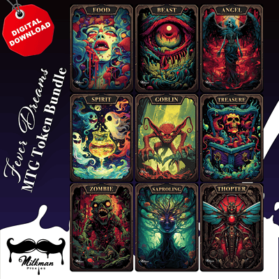 Mtg tokens bundle - fever dreams – digital download proxy prints