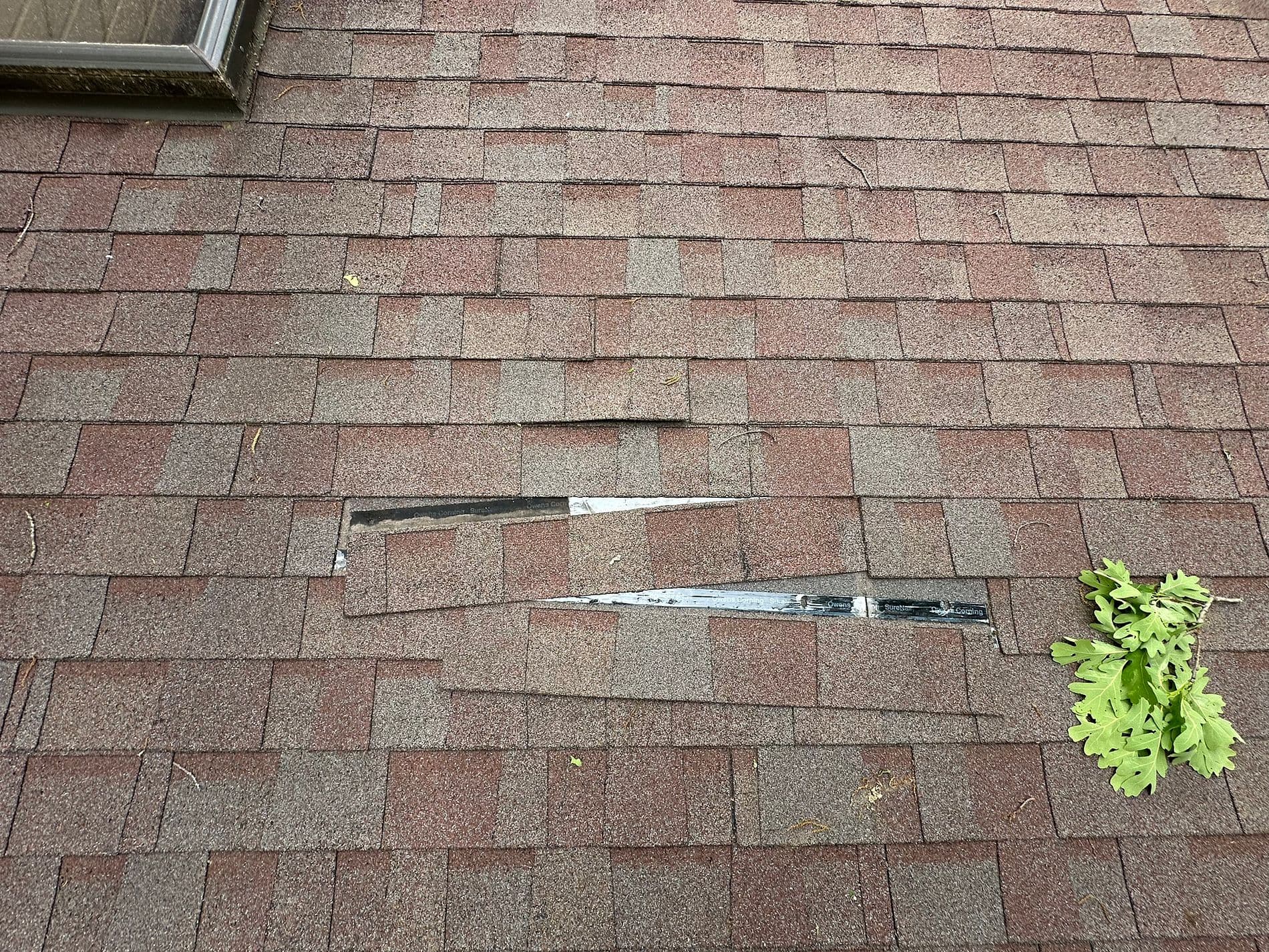 Missing or curling shingles