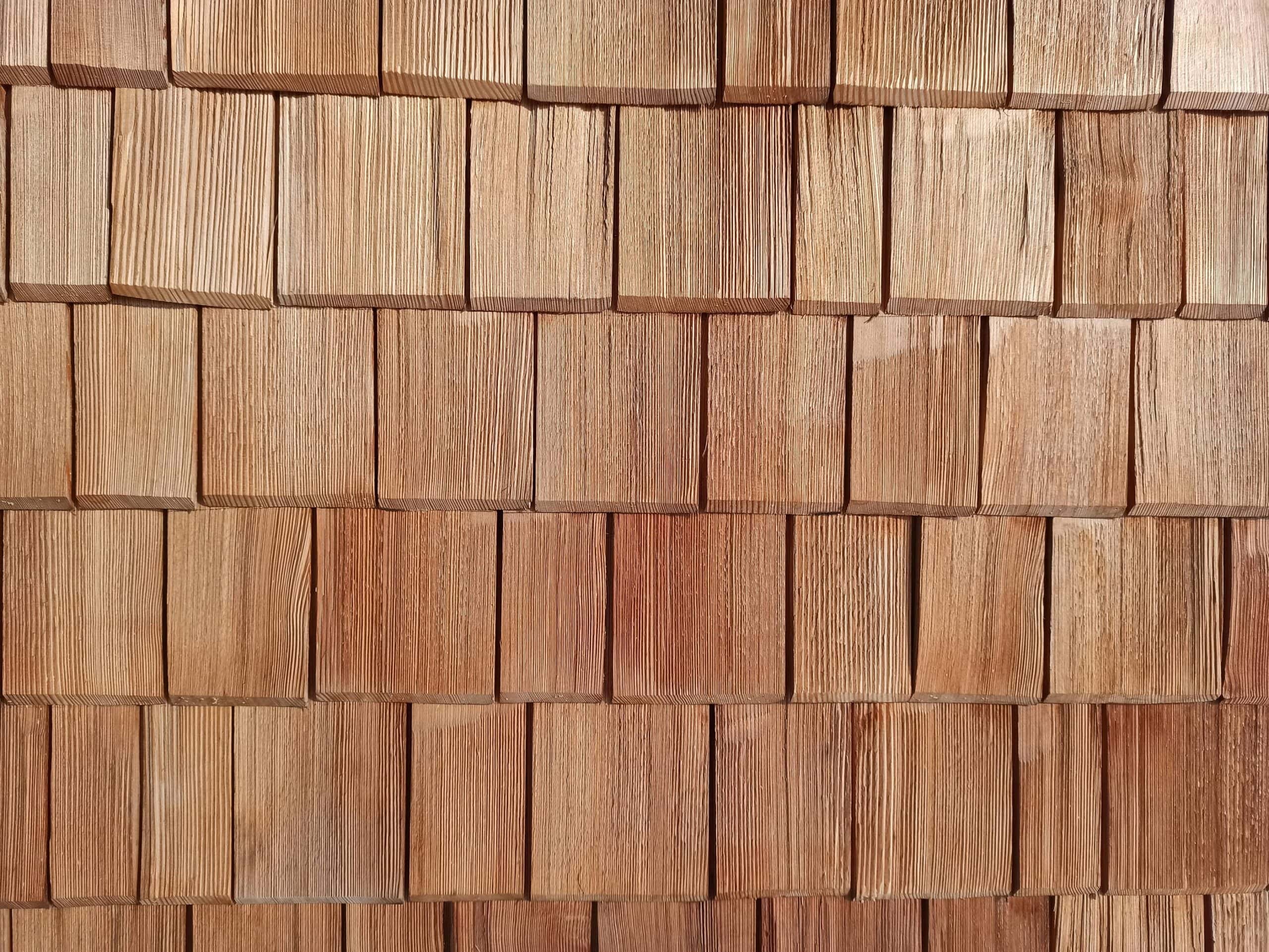 Wood shake siding