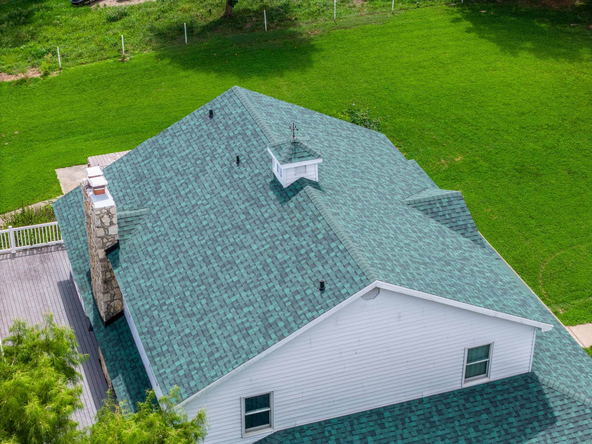 New roofing installation on residential home in Dixon, MO for roof replacement project.