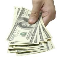 paying with cash