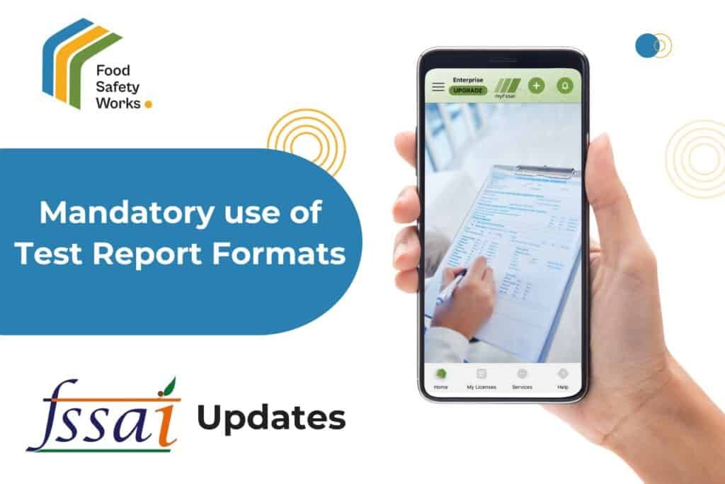 mandatory use of test report format