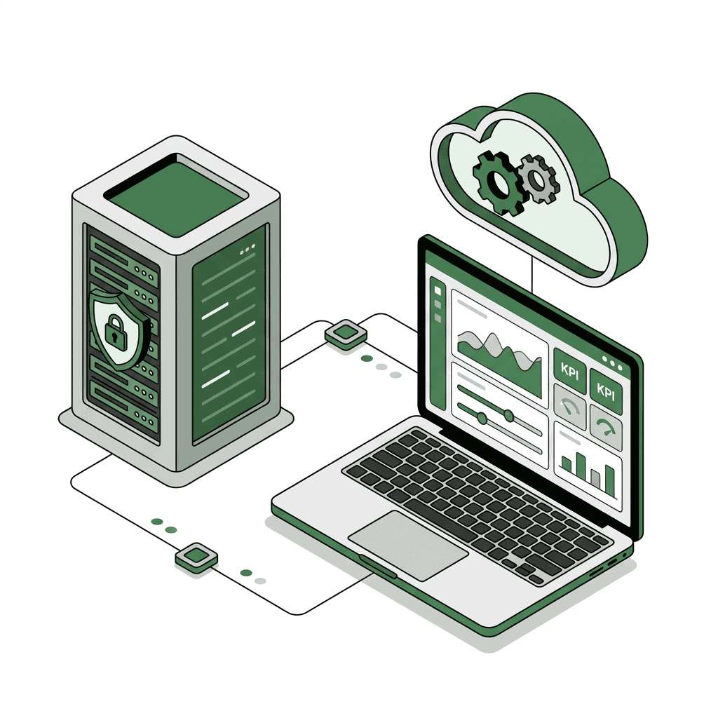 Pricing & RGM for Mid-Market Manufacturers & Distributors 12 Data security and analytics management with cloud integration and KPI tracking.