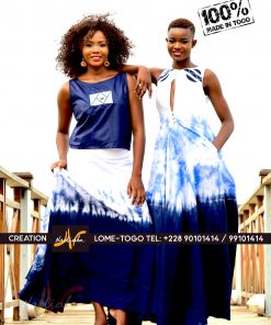 Alternative view of Robe longue batik brodée