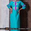Robe longue brodée