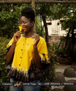Top batik colorée