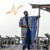 Super cape en pagne tissé Faso danfani authentique