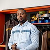 Chemise brodée en lin manches longues mix pagne tissé