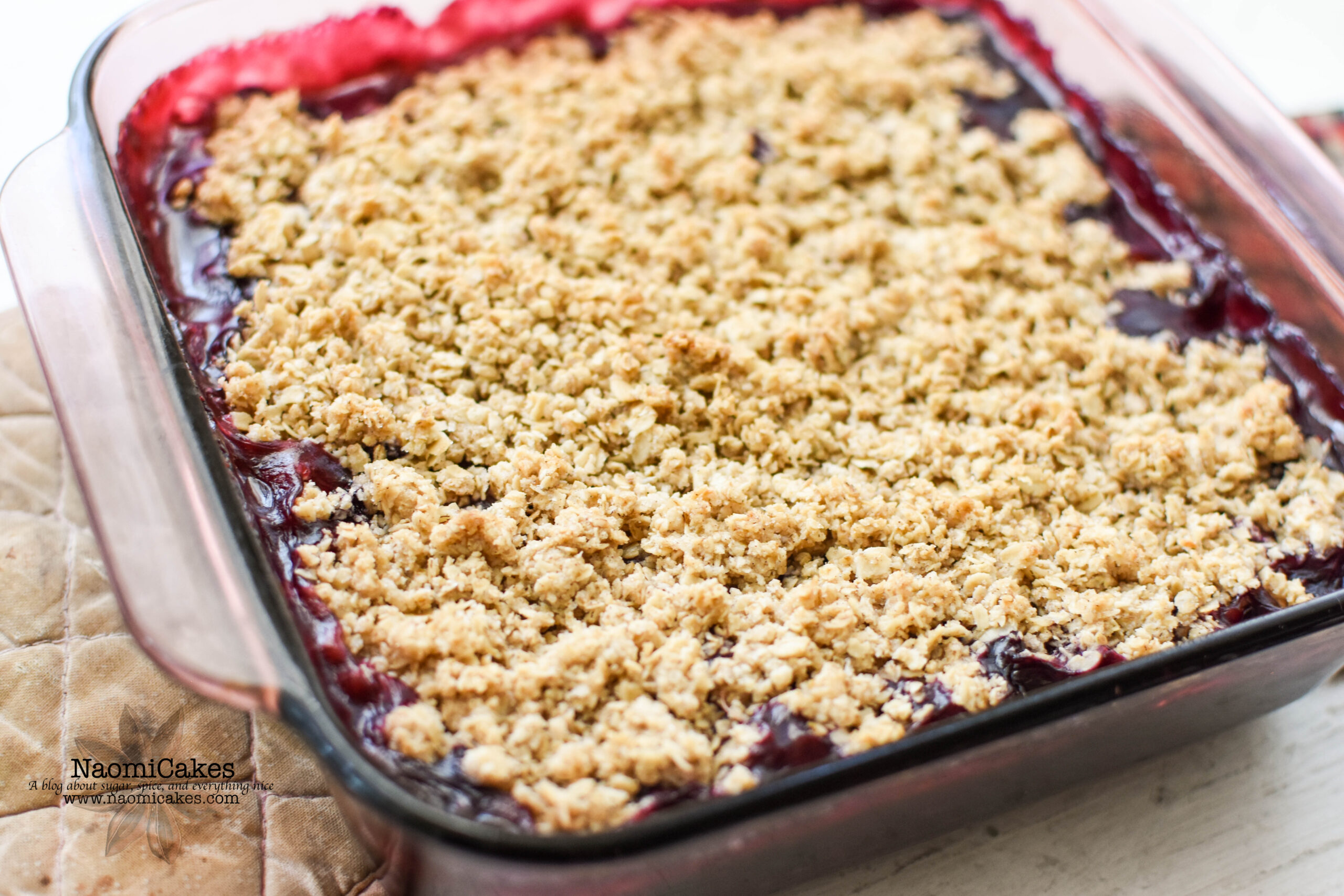 Blueberry Rhubarb Crisp [Recipe]