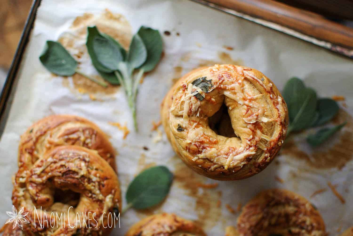 Parmesan Sage Bagels [Recipe]