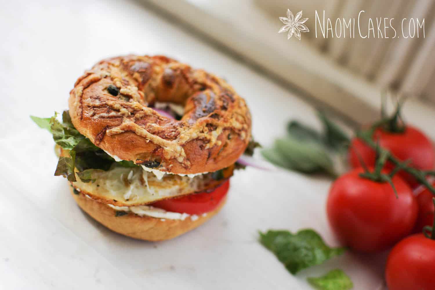 Bagel Sandwiches, Round 1: Toasted Tomato-Egg [Recipe]