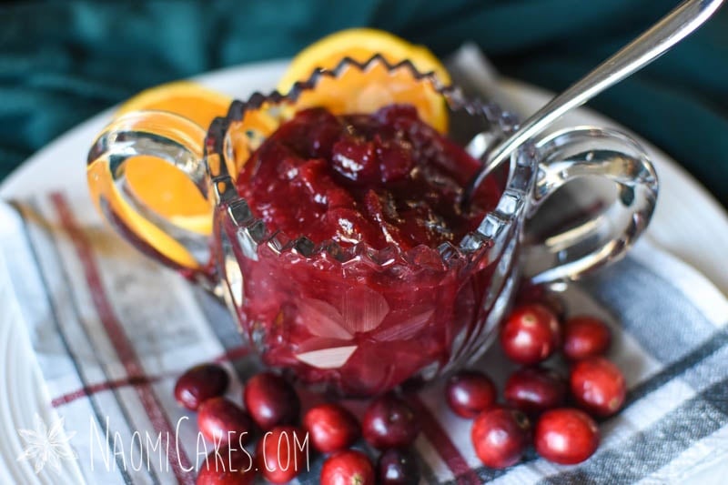 cranberry sauce with orange and cranberries
