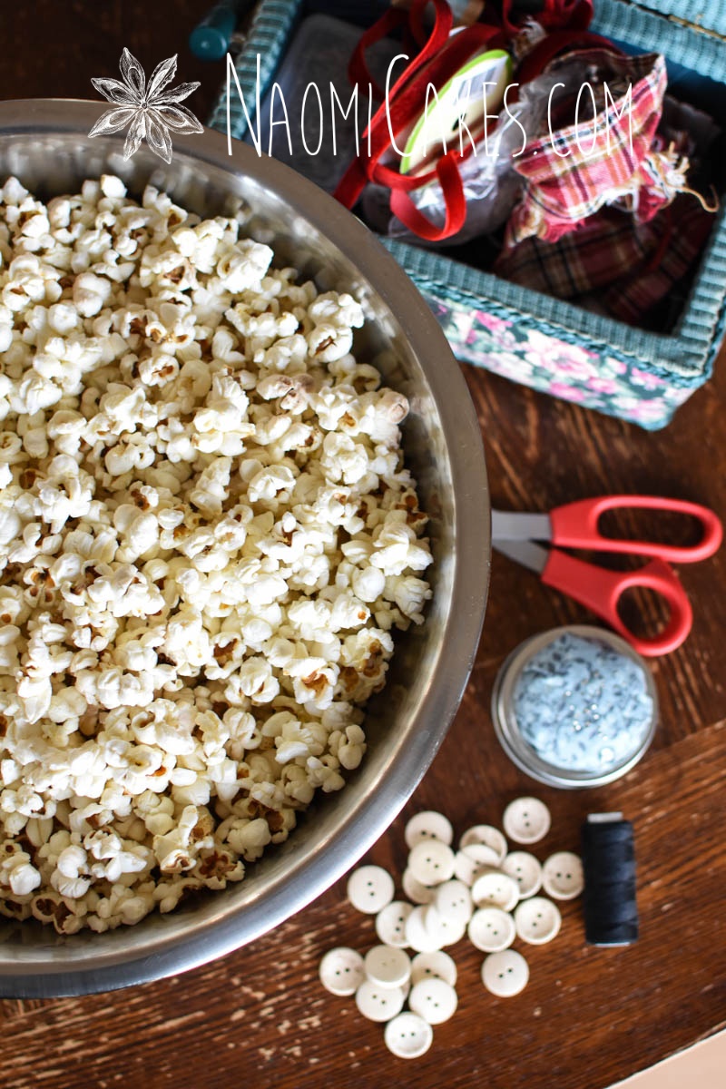 popcorn garland DIY