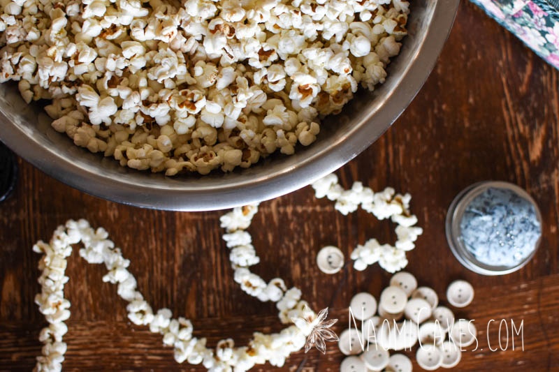 popcorn garland DIY