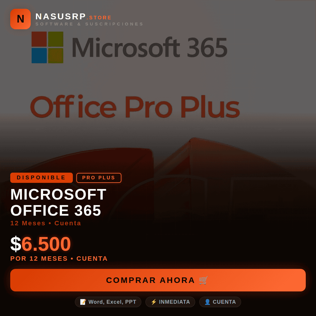 Microsoft Office 365 x 12 Meses
