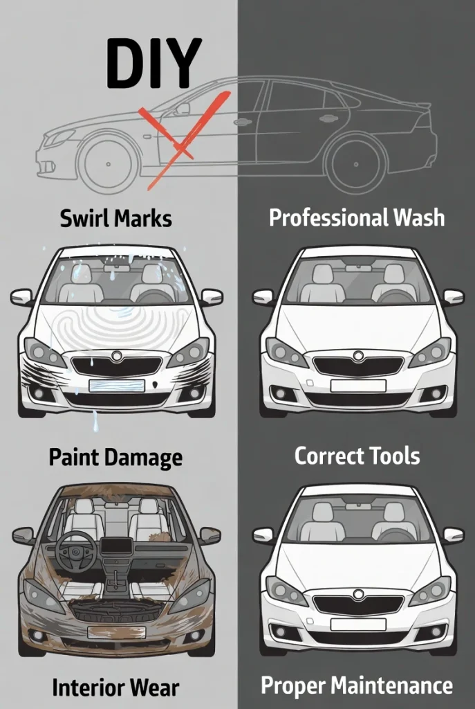 Top Car Detailing Mistakes Most People Make at Home
