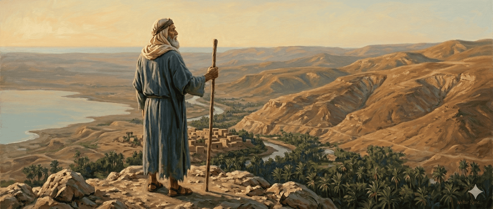 Moses on Mount Nebo: The View He Earned But Could Not Enter