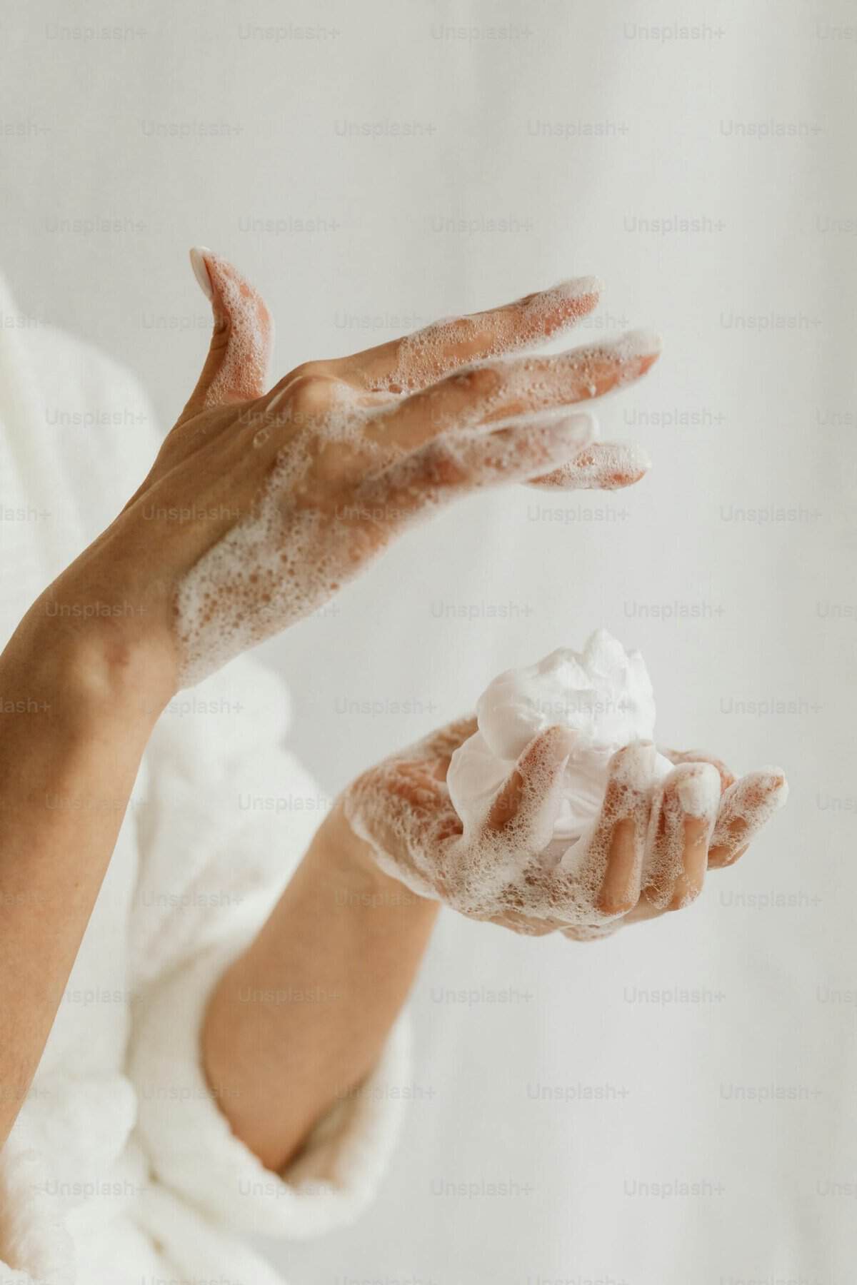 Close up of skin showing seborrhoeic dermatitis