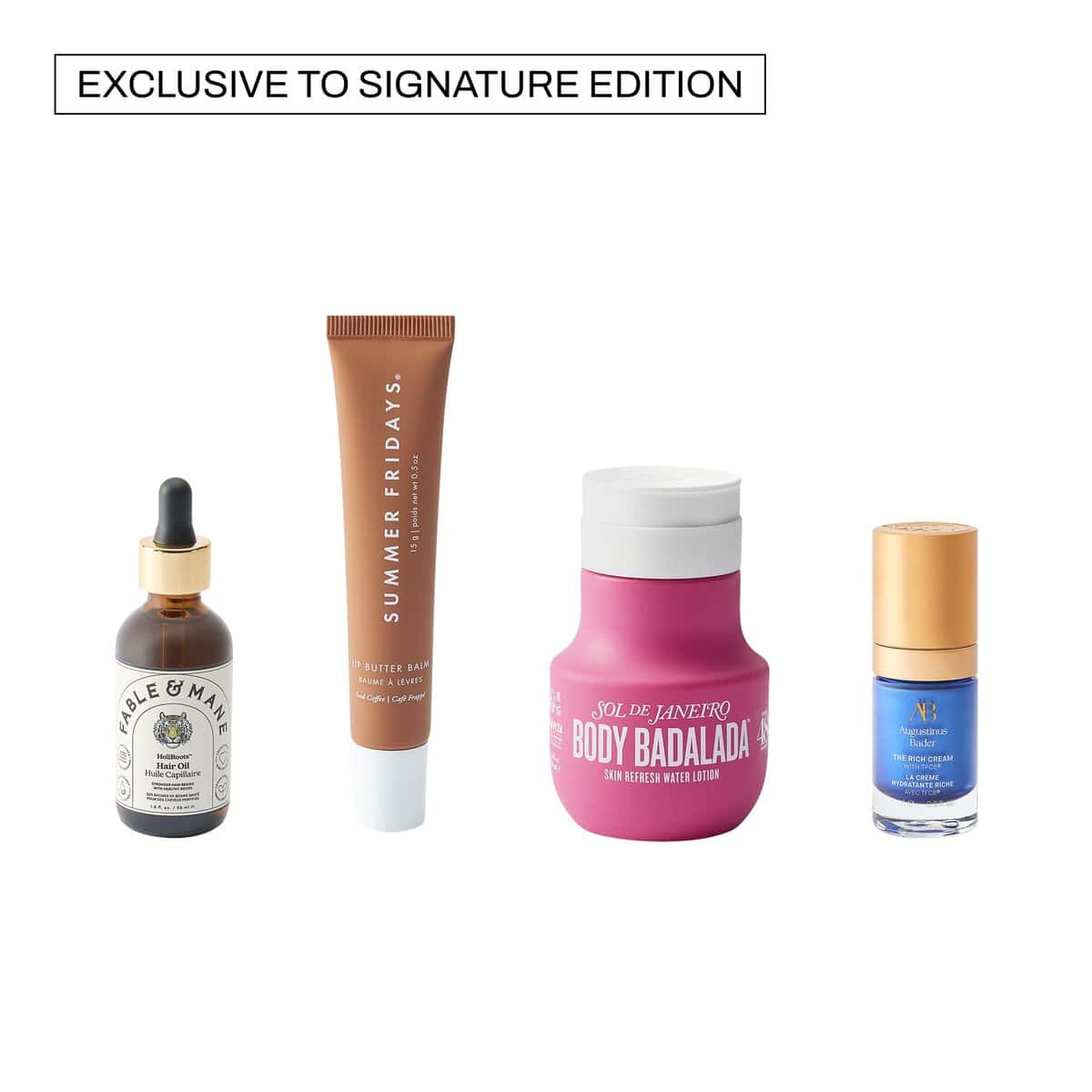 The four products exclusive to the Cult Beauty Advent Calendar 2026 Signature Edition