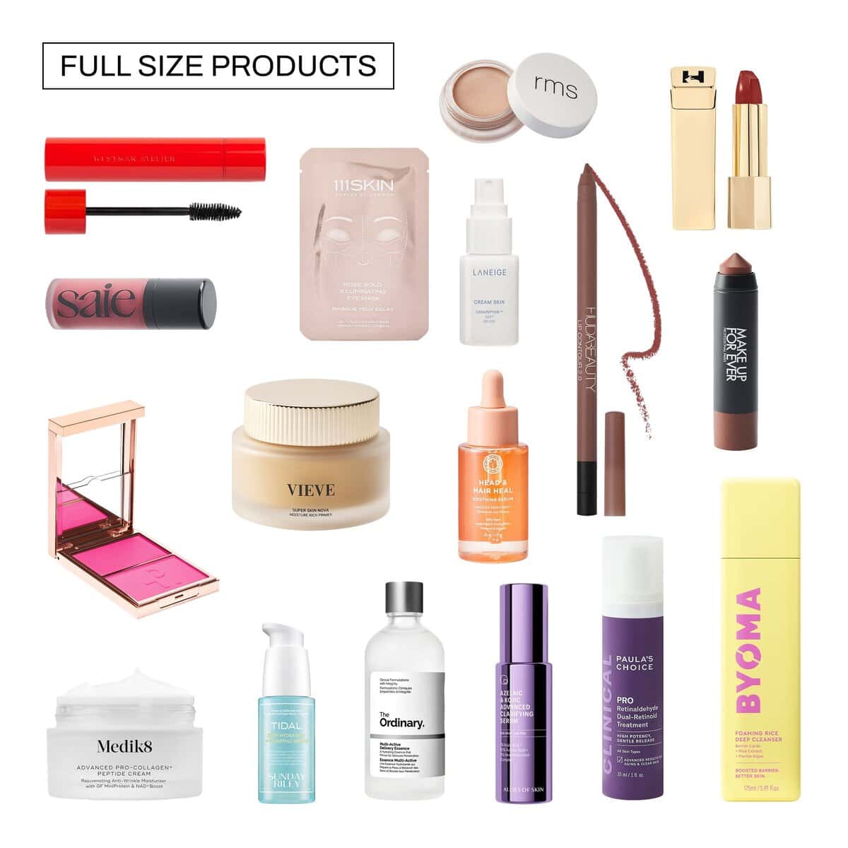 The 17 full size products in the Cult Beauty Advent Calendar 2026 Special Edition