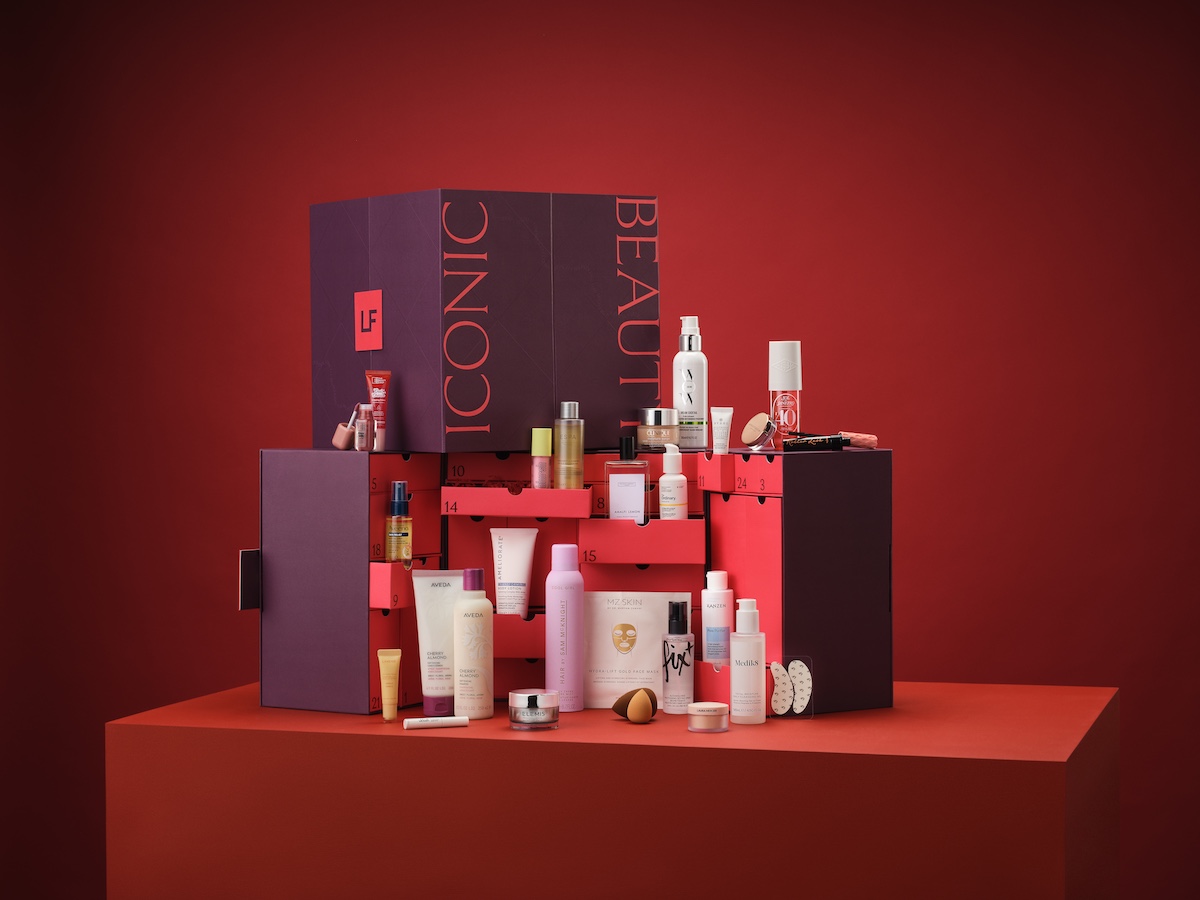 The LOOKFANTASTIC Beauty Advent Calendar 2026 styled with its products