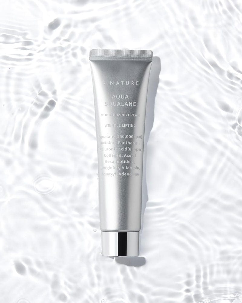 S.Nature Aqua Squalane Moisturizing Cream silver tube