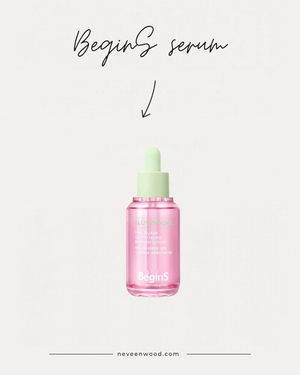 BeginS Pink Guava Glutathione Blemish Serum