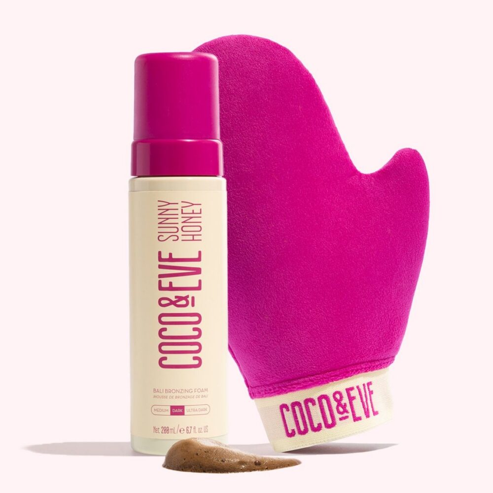 Coco and Eve Bali Bronzing Foam and Mitt self-tan gift set