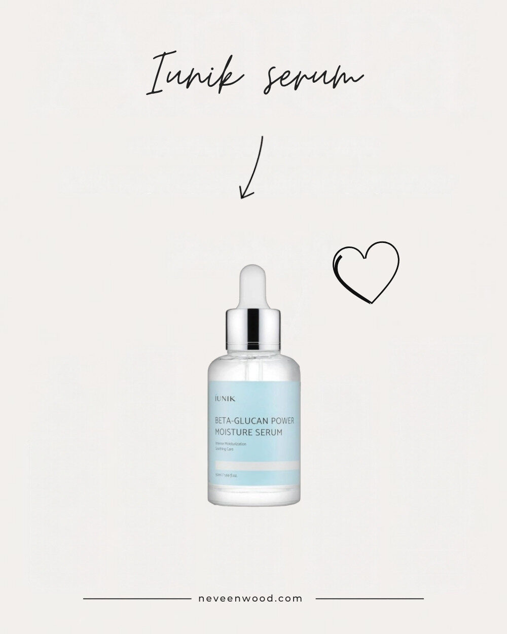 iUNIK Beta Glucan Power Moisture Serum, one of my favourites