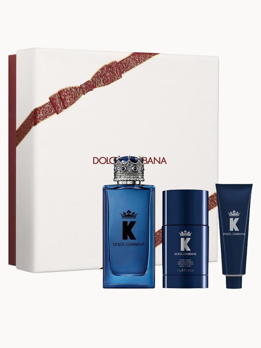 K by Dolce&Gabbana Eau de Parfum gift set with deodorant stick and shower gel