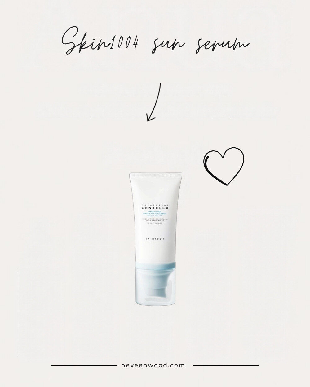 SKIN1004 Hyalu-Cica Water-Fit Sun Serum SPF50+, one of my favourites