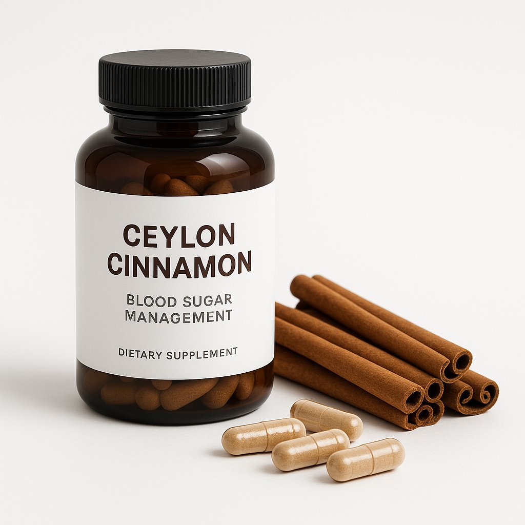 Ceylon cinnamon supplement for blood sugar management