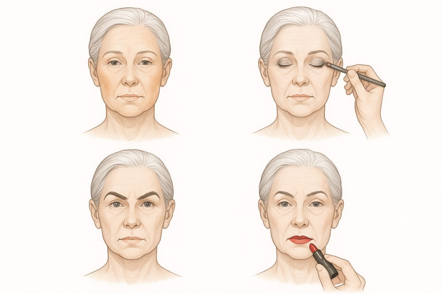Makeup Mistakes That Age Mature Skin