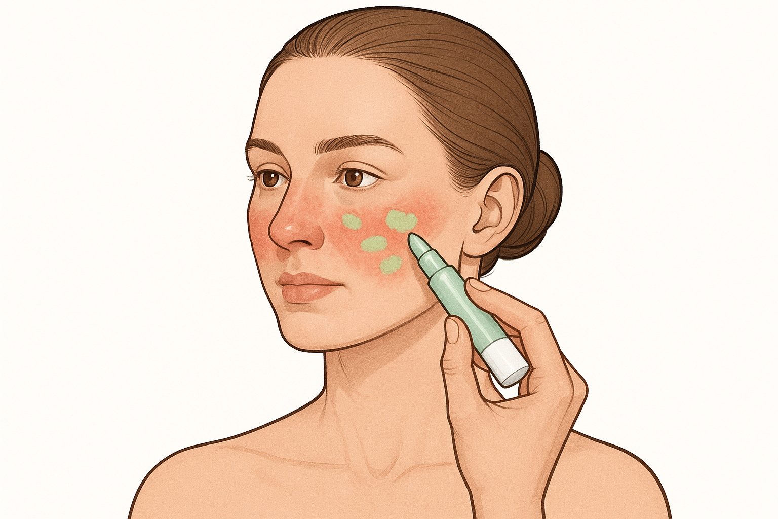 Green Correctors for Rosacea Coverage