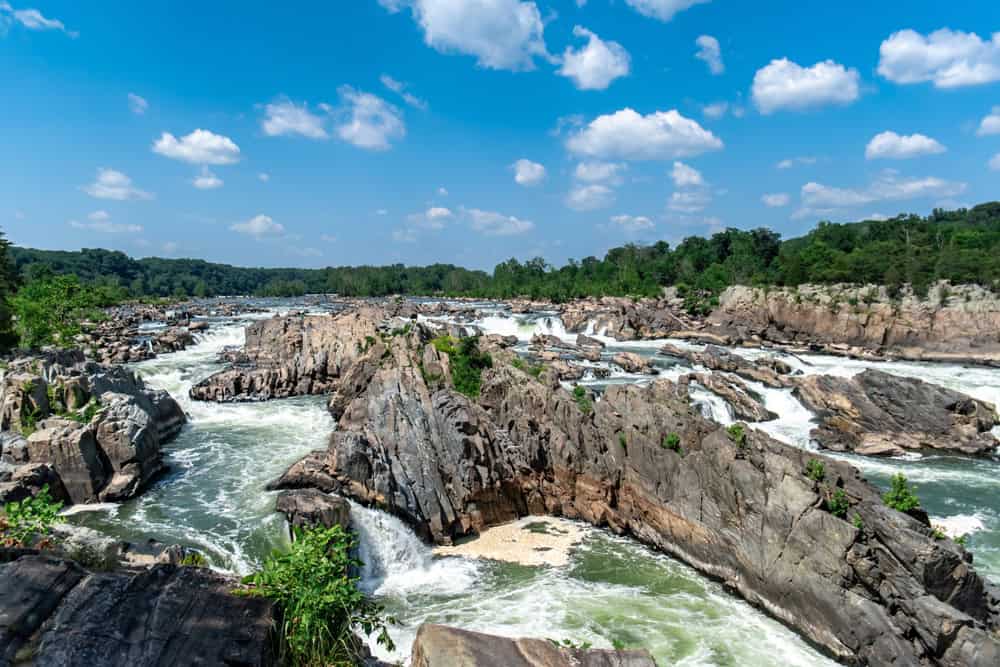 Natures power unleashed at Great Falls of the Potomac River in Fairfax County Virginia