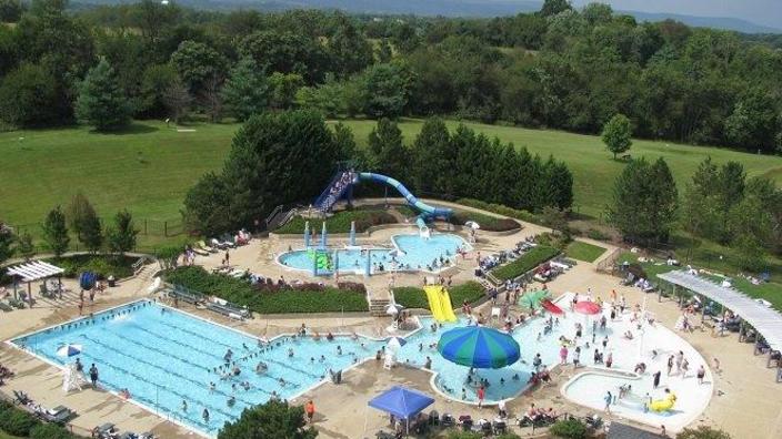 Outdoor swimming pools.