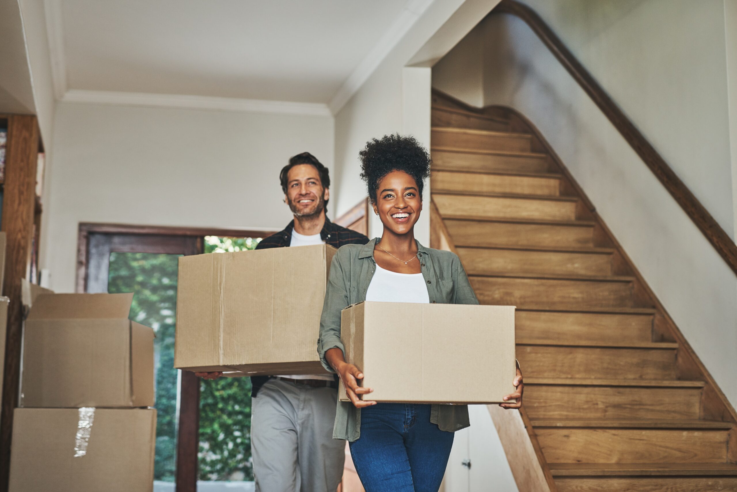 Professional home inspector examining property
