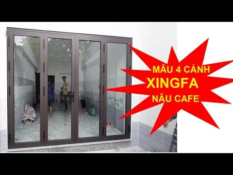 cửa nhôm màu cà phê